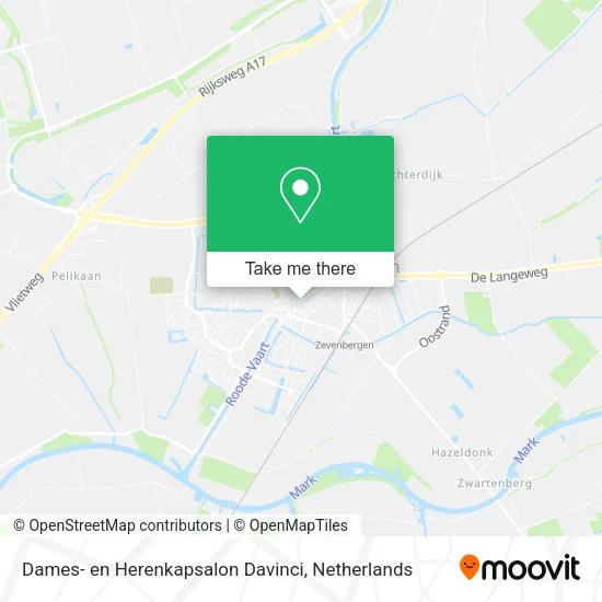 Dames- en Herenkapsalon Davinci map