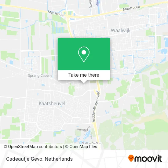 Cadeautje Gevo map