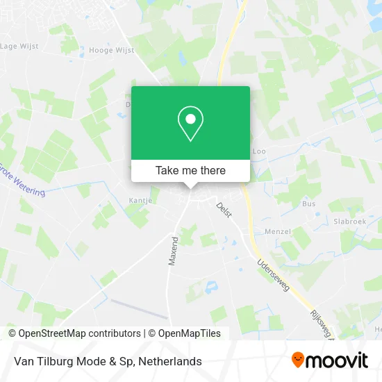 Van Tilburg Mode & Sp map