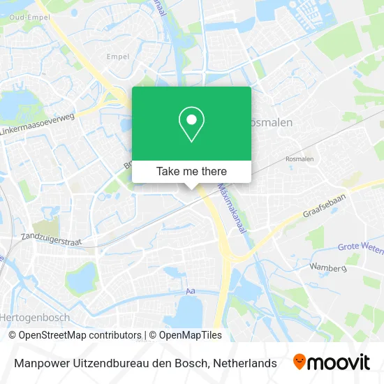 Manpower Uitzendbureau den Bosch map