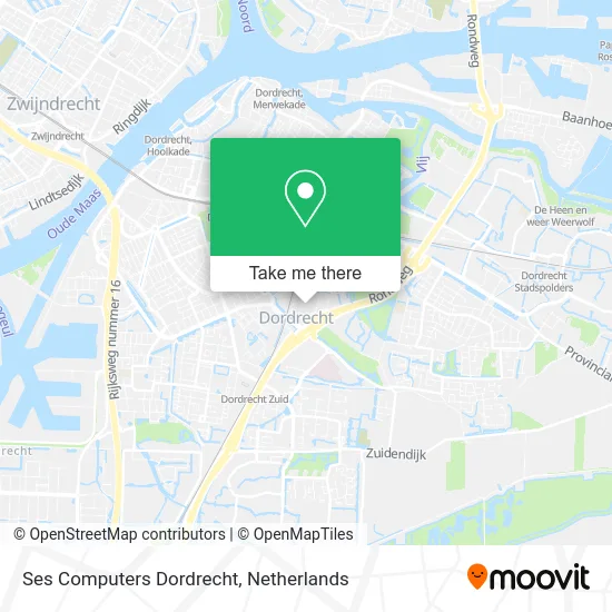 Ses Computers Dordrecht map