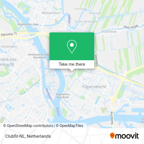Clubfit-NL map