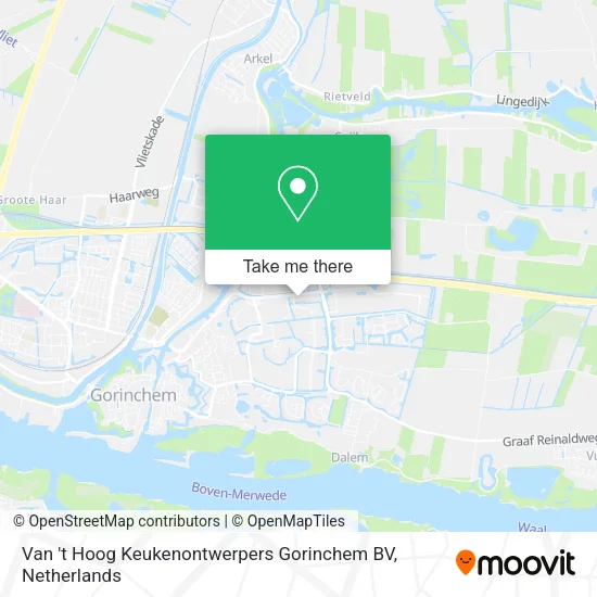 Van 't Hoog Keukenontwerpers Gorinchem BV Karte