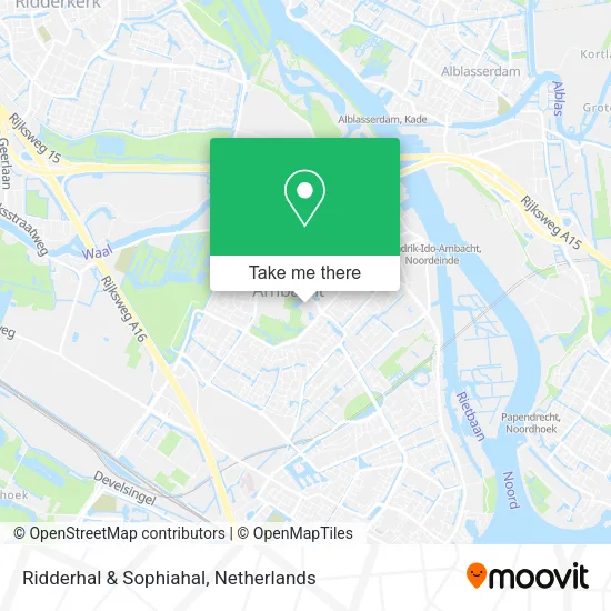Ridderhal & Sophiahal map