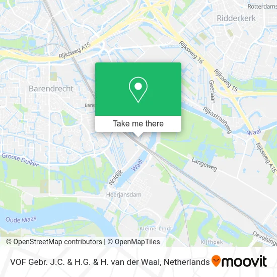 VOF Gebr. J.C. & H.G. & H. van der Waal map