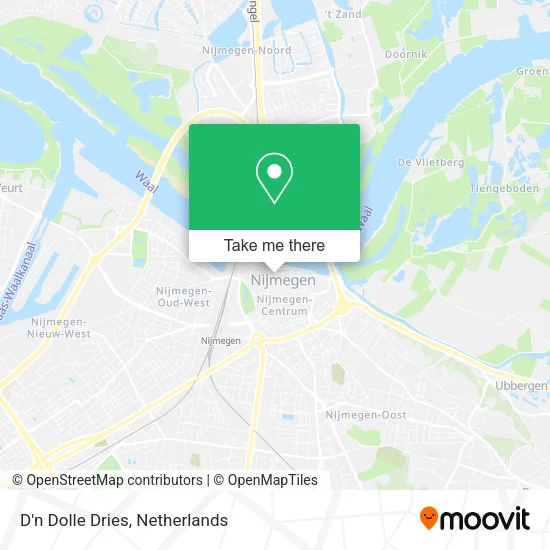 D'n Dolle Dries map