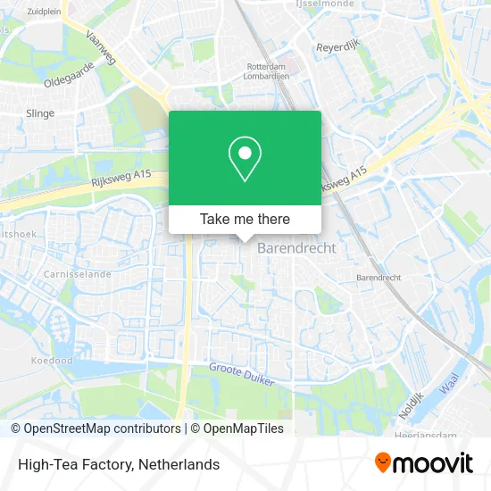 High-Tea Factory map