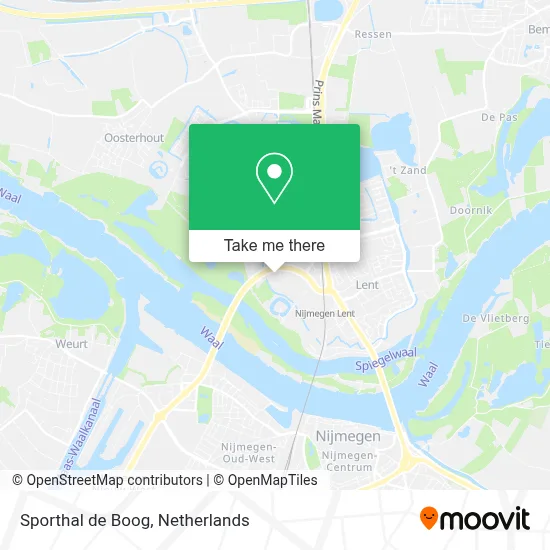Sporthal de Boog map