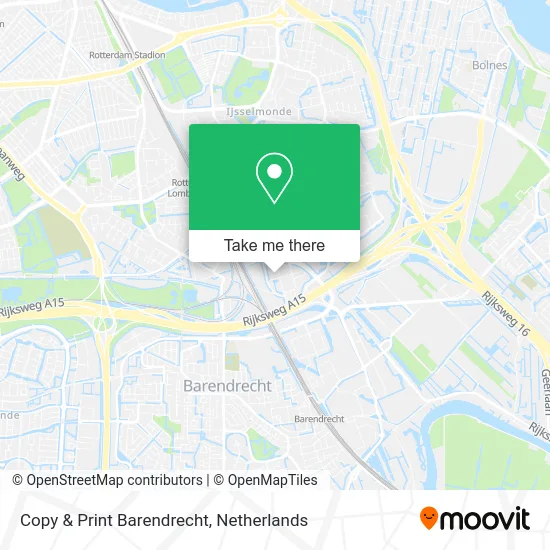 Copy & Print Barendrecht map