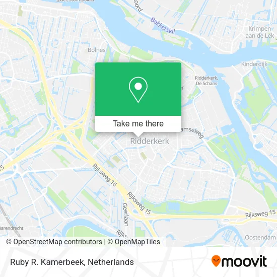 Ruby R. Kamerbeek map