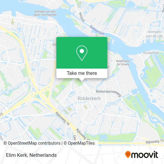 Elim Kerk map