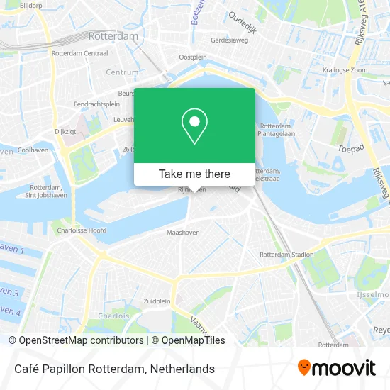Café Papillon Rotterdam map
