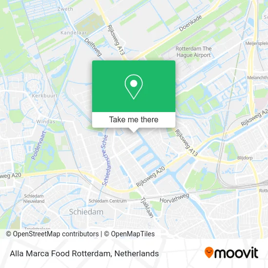 Alla Marca Food Rotterdam map