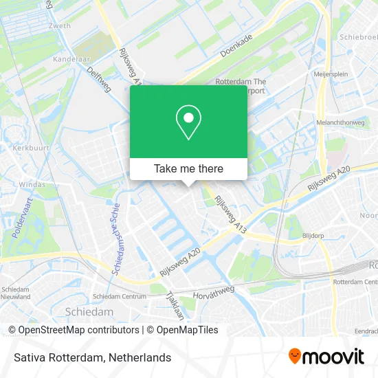 Sativa Rotterdam map