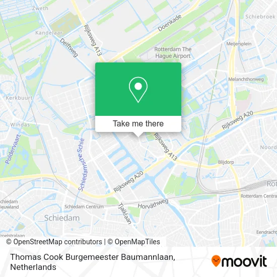 Thomas Cook Burgemeester Baumannlaan map