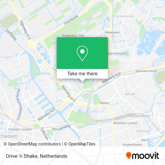 Drive 'n Shake map