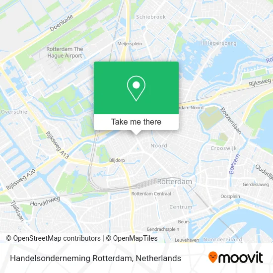Handelsonderneming Rotterdam map