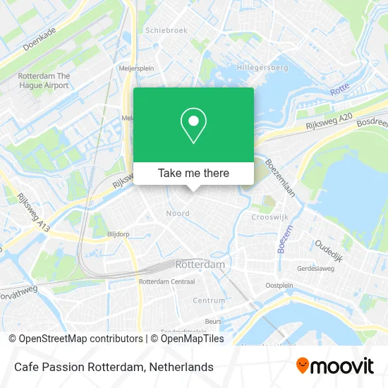 Cafe Passion Rotterdam map