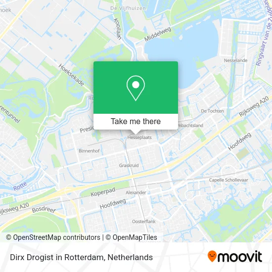 Dirx Drogist in Rotterdam map