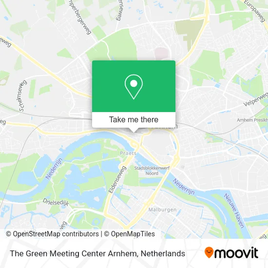 The Green Meeting Center Arnhem map