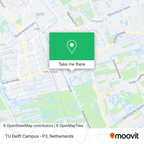 TU Delft Campus - P3 map