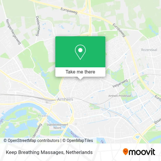 Keep Breathing Massages map