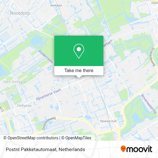 Postnl Pakketautomaat map