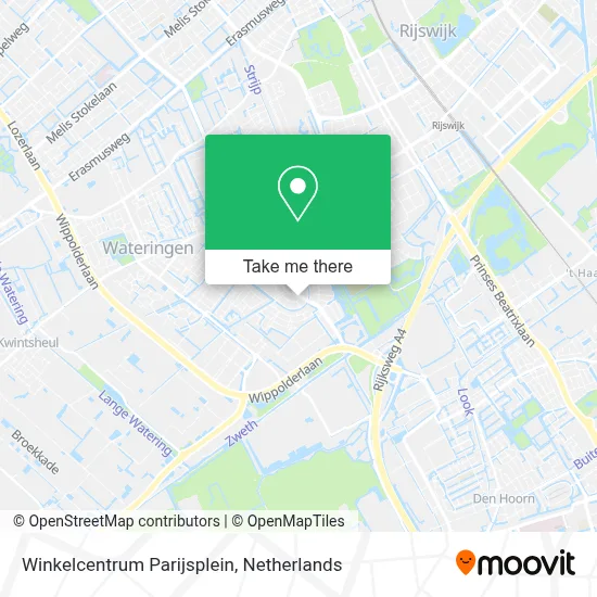 Winkelcentrum Parijsplein map