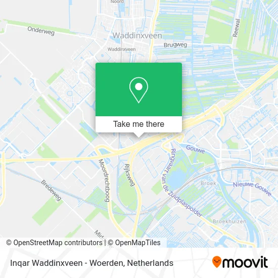 Inqar Waddinxveen - Woerden map