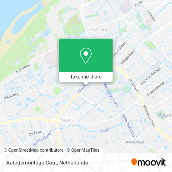 Autodemontage Gout map