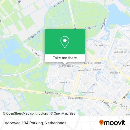 Voorweg 134 Parking map