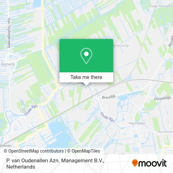 P. van Oudenallen Azn. Management B.V. map