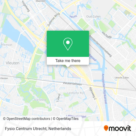 Fysio Centrum Utrecht map
