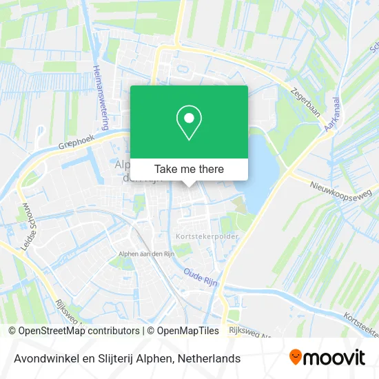 Avondwinkel en Slijterij Alphen map