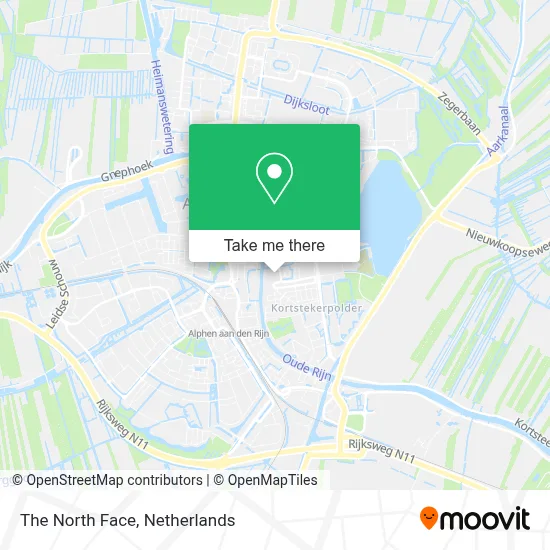 The North Face map
