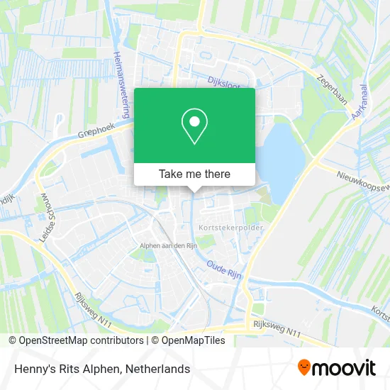 Henny's Rits Alphen map