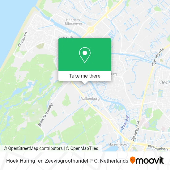 Hoek Haring- en Zeevisgroothandel P G map