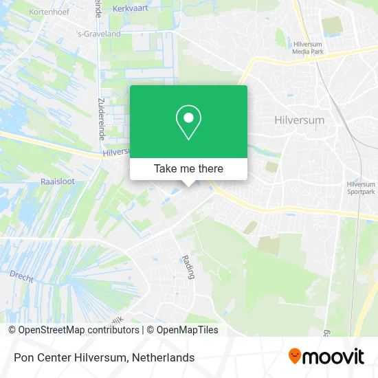 Pon Center Hilversum map