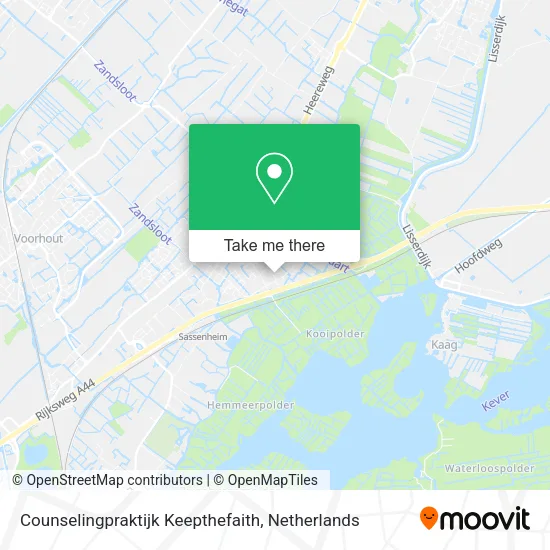 Counselingpraktijk Keepthefaith map