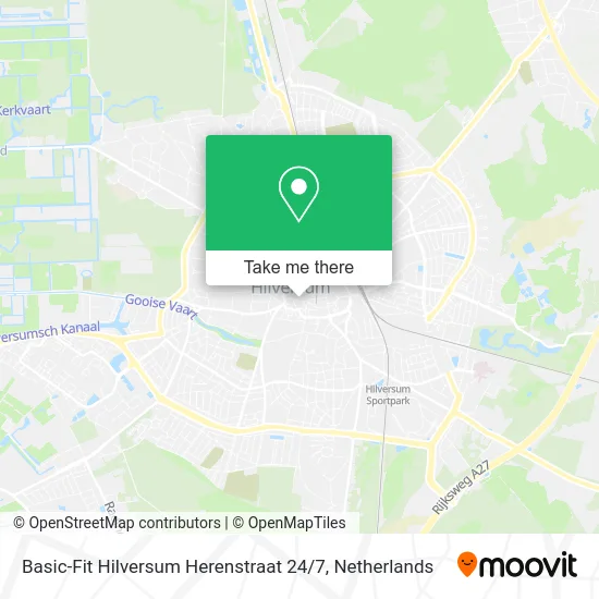 Basic-Fit Hilversum Herenstraat 24 / 7 map
