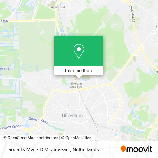Tandarts Mw G.D.M. Jap-Sam map