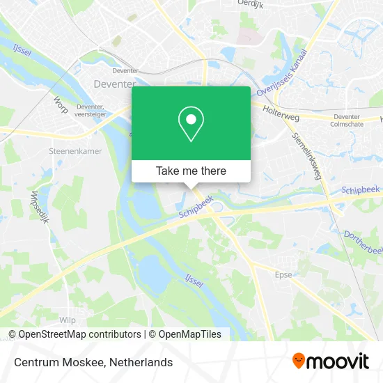 Centrum Moskee map