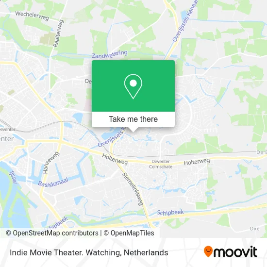 Indie Movie Theater. Watching map