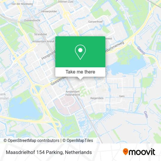 Maasdrielhof 154 Parking map