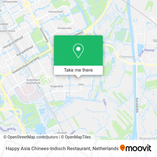 Happy Asia Chinees-Indisch Restaurant map