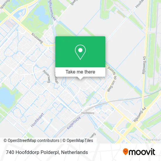 740 Hoofddorp Polderpl map