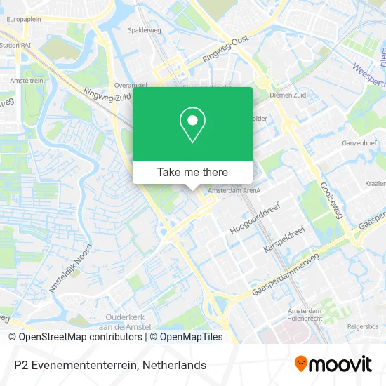 P2 Evenemententerrein map