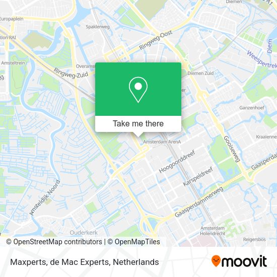 Maxperts, de Mac Experts map