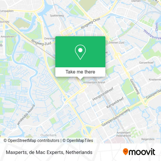 Maxperts, de Mac Experts map
