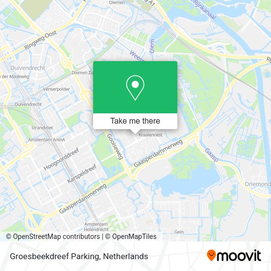 Groesbeekdreef Parking map